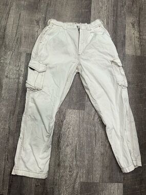 Womens White Cargo Pants - Classic Utility Style